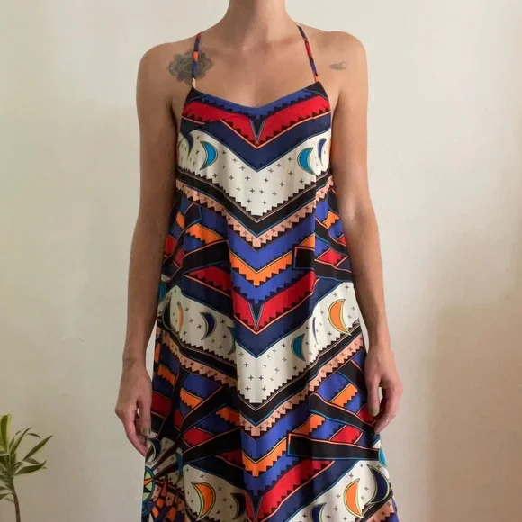 Mara Hoffman camisole gown in Lunar Eclipse print size Small - Picture 2 of 5